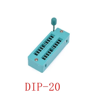 Замок для микросхем 2,54 мм Тест универсальный разъем ZIF 14Pin 16Pin 18Pin 20Pin 24Pin 28Pin 14P 16P 18P 20P 24 28P включен.