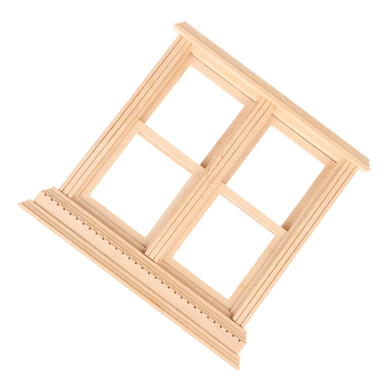 Деревянная мини-модель с 4 панелями 1 шт. для кукольного домика 1/12 аксессуары