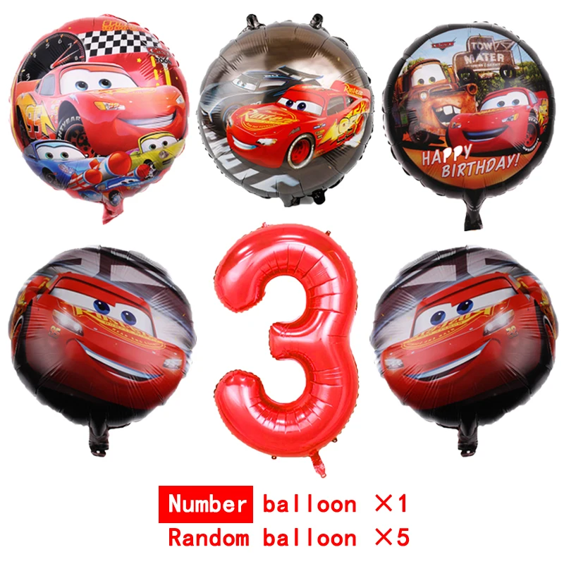 Lightning McQueen/автомобильные принадлежности для тематической вечеринки комплект с