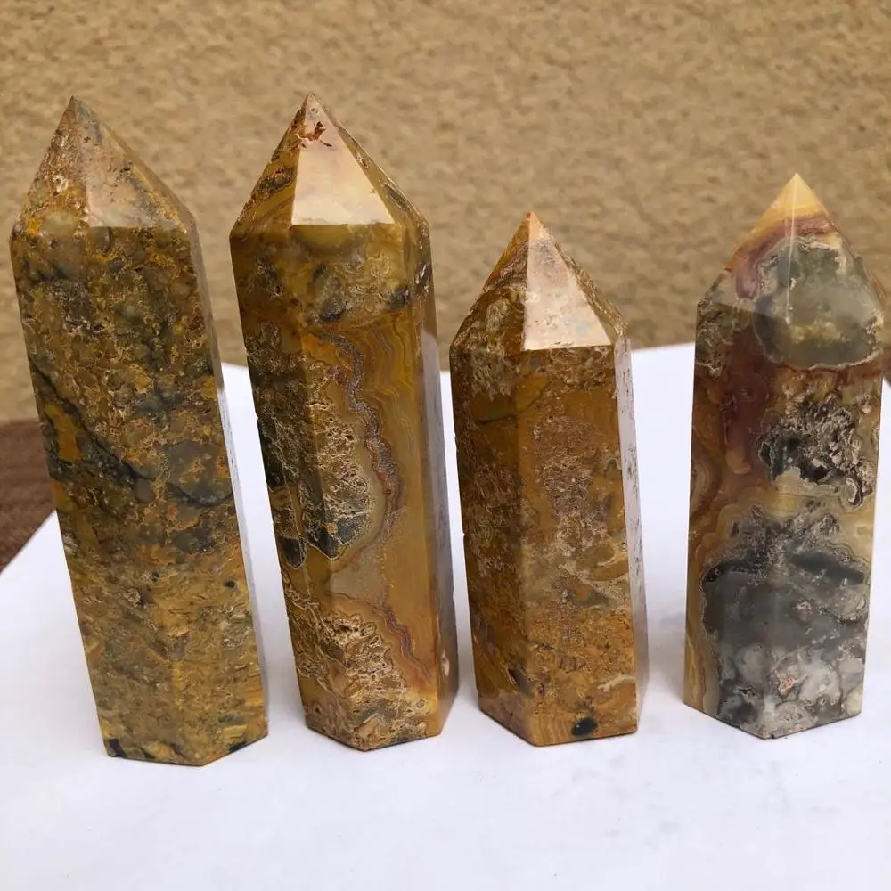 

Natural crystal mad onyx tower crystal stone wand point healing decorative gifts