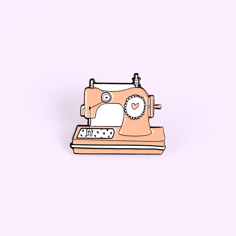 Мультяшные оранжевые эмалированные булавки для швейной машинки милые