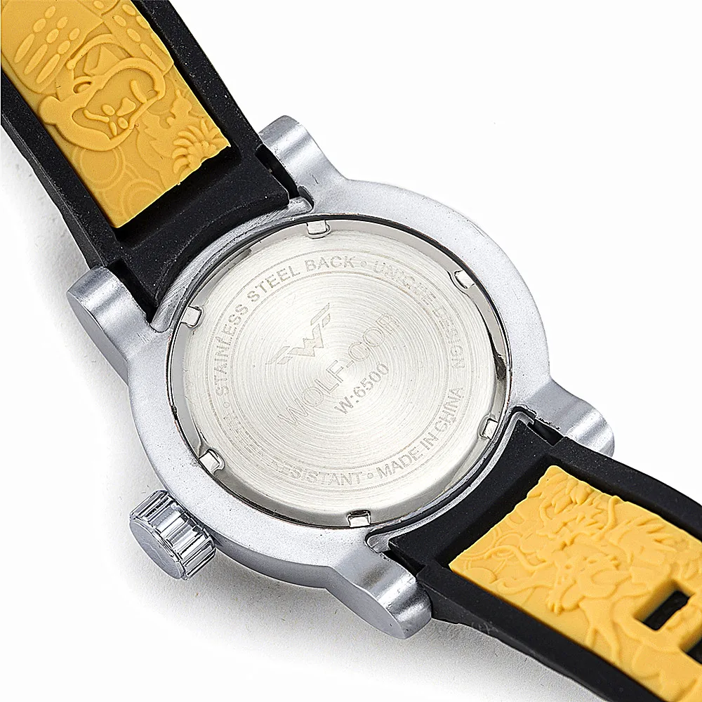 Sports Man Watch Dial Wolf Head Metal Solid Surface Original Movement WOLF-CUB 30BAR Design Personalized | Наручные часы