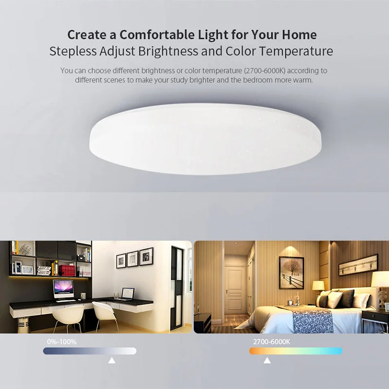 Yee светильник JIAOYUE 650 светодиодный умный потолочный WiFi Bluetooth управление через
