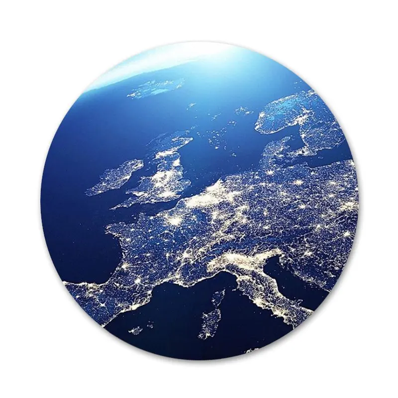 Значки Планета Земля значки металлические для украшения одежды и рюкзака | Дом