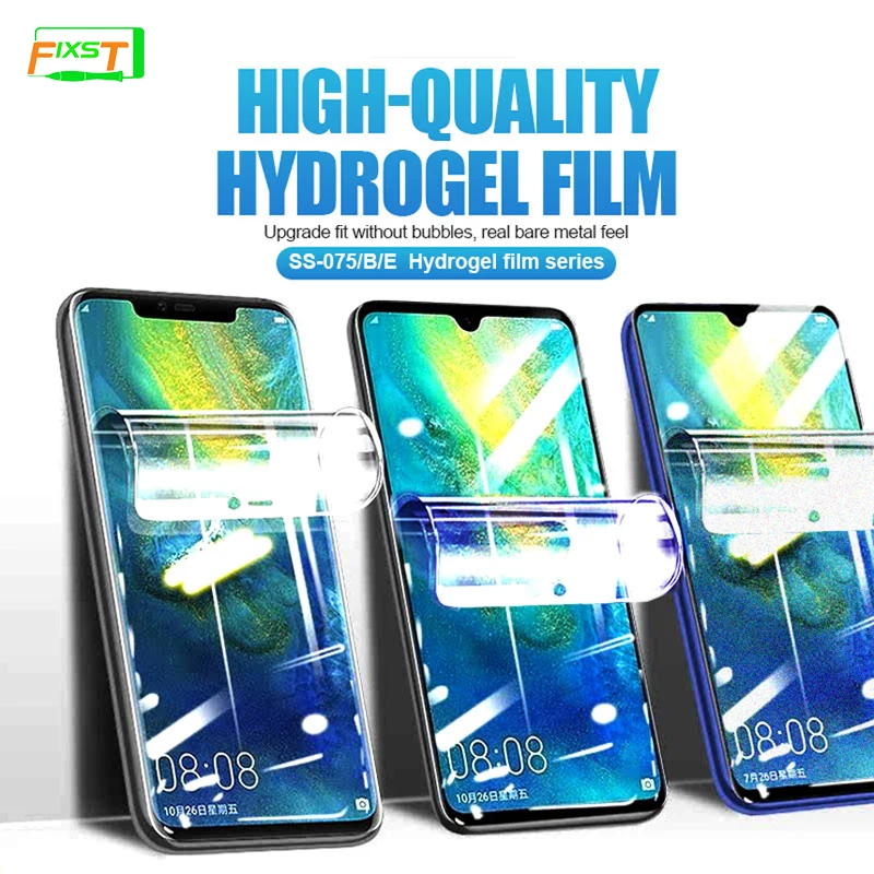 50pcs New Original Sunshine SS-075 HD Hydrogel Film, Auto Repiar, With Cutting Code, SS-075B 075E Anti-blue Matte Film,TPU