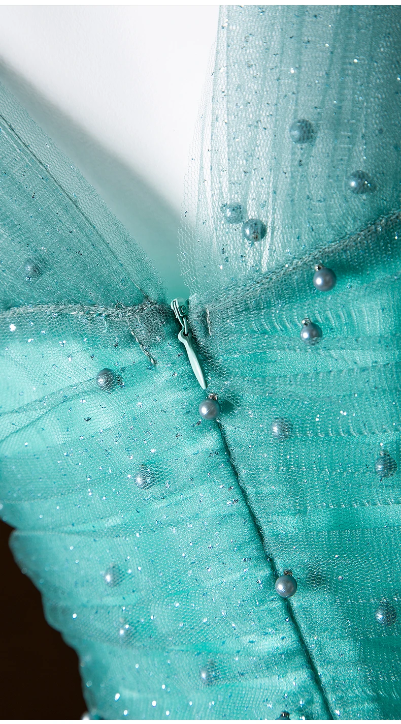 

Sequined Mesh Long Dress 2020 Summer Party Evening Club Women Hand Made Beading Deco Sleeveless Green Long Maxi Dress Sexy Lady