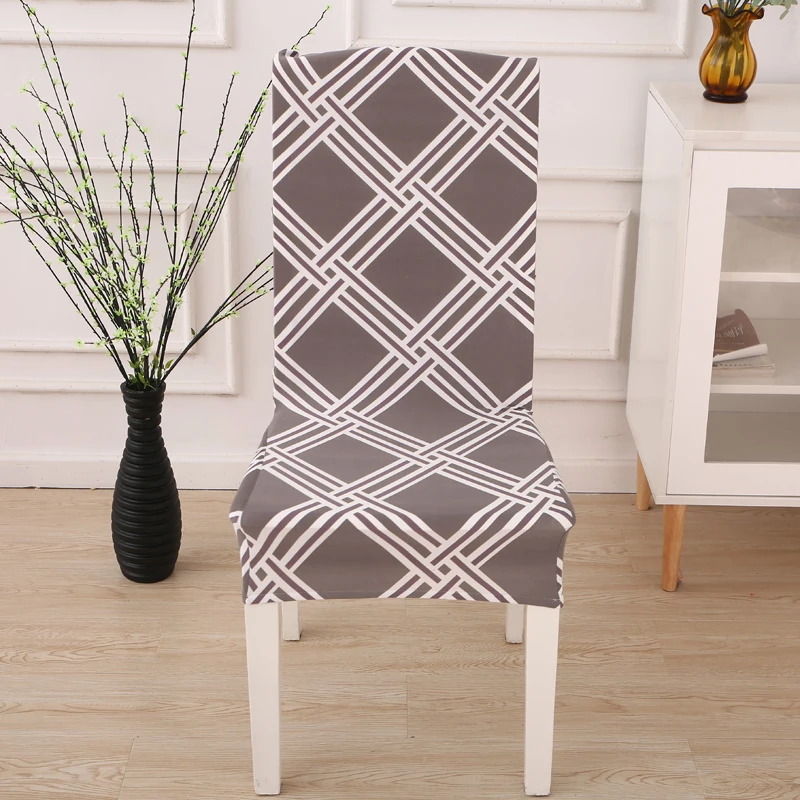Современные печатные эластичные чехлы на кресла стул снимается и стирается