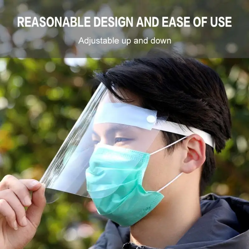 

Motorcycle Full Face Saliva Respirator Ultra-light Protective Mask Anti Cooking Oil Splash Face Shield Full Face Cover Visor
