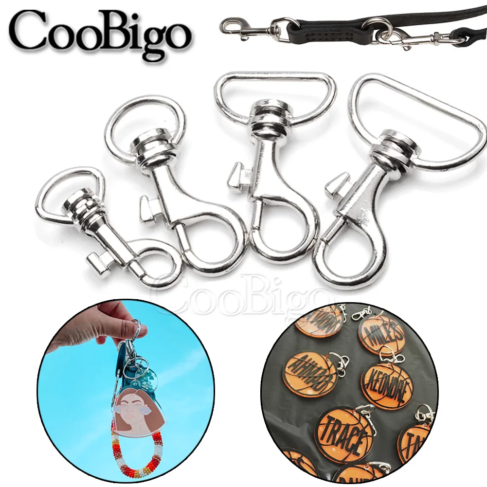 1 шт. металлические кнопки с застёжкой &quotЛобстер&quot крючок серебро Поворотный