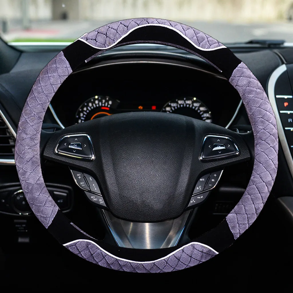 Чехлы для руля DIY/коса из мягкого волокна на руле автомобиля с иглой и нитью