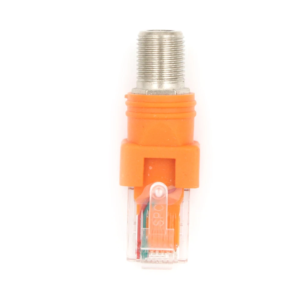 Female Coaxial Barrel Coupler Adapter RJ45 to RF Male F Connector | Обустройство дома