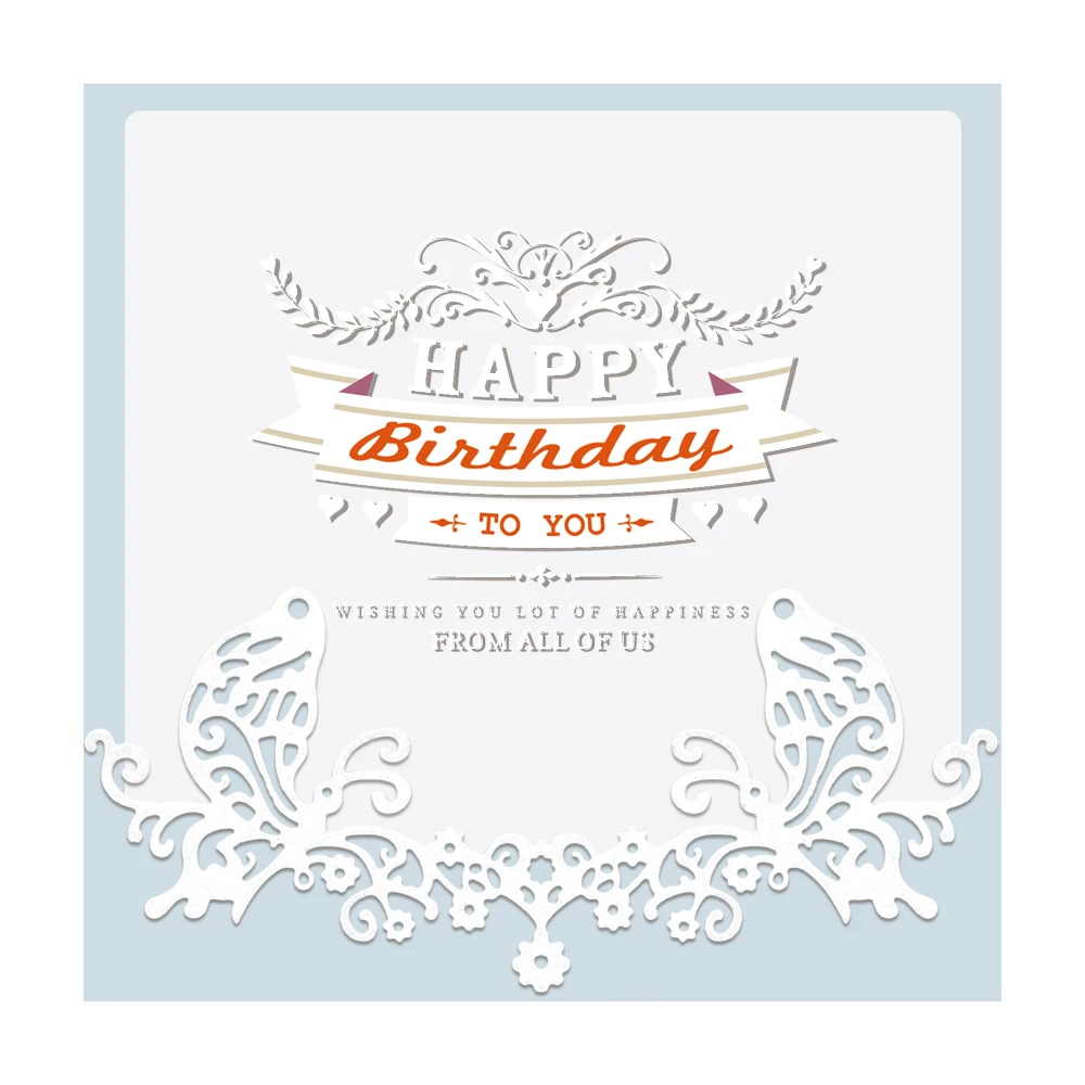 Бабочка Подарочной Коробке металлический Трафаретный вырубной штамп украшения