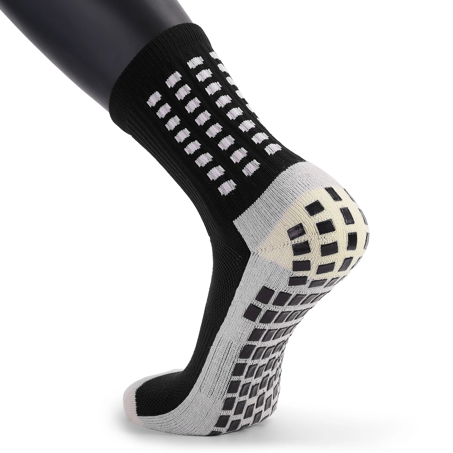 Мужские Нескользящие футбольные носки спортивные длинные абсорбирующие для