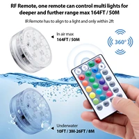 16 colors submersible 13 led light with suction cup for outdoor pond fountain vase garden swimming pool underwater night lamp