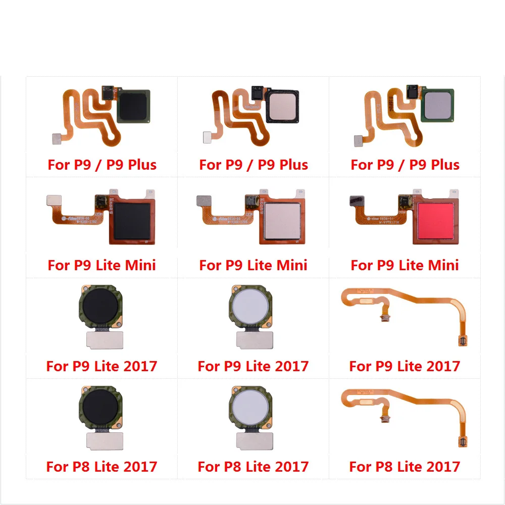 

Fingerprint Sensor Home Button Flex Cable For Huawei P9 Plus P8 Lite 2017 Mini Touch ID Return Button Menu Connector