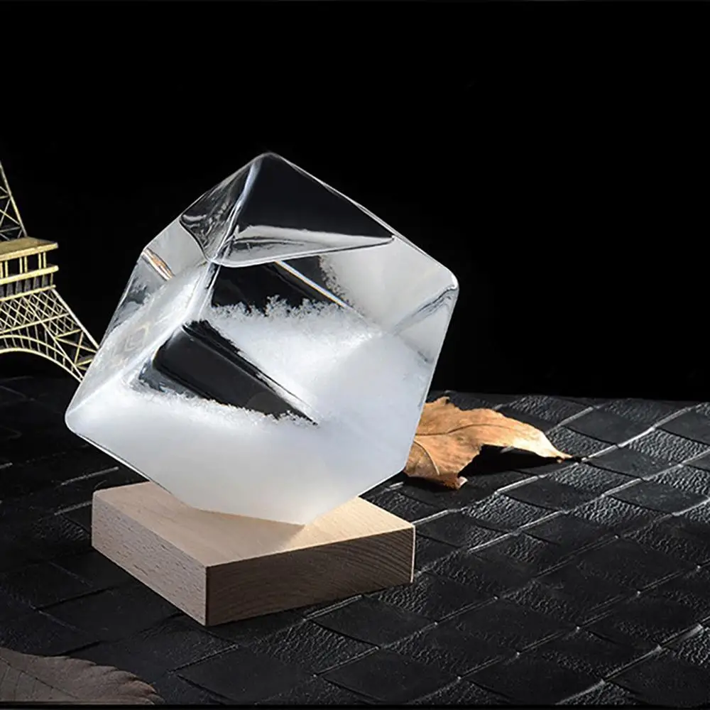 Кубик воды бутылка для предметов погоды цветной Настольный прозрачный