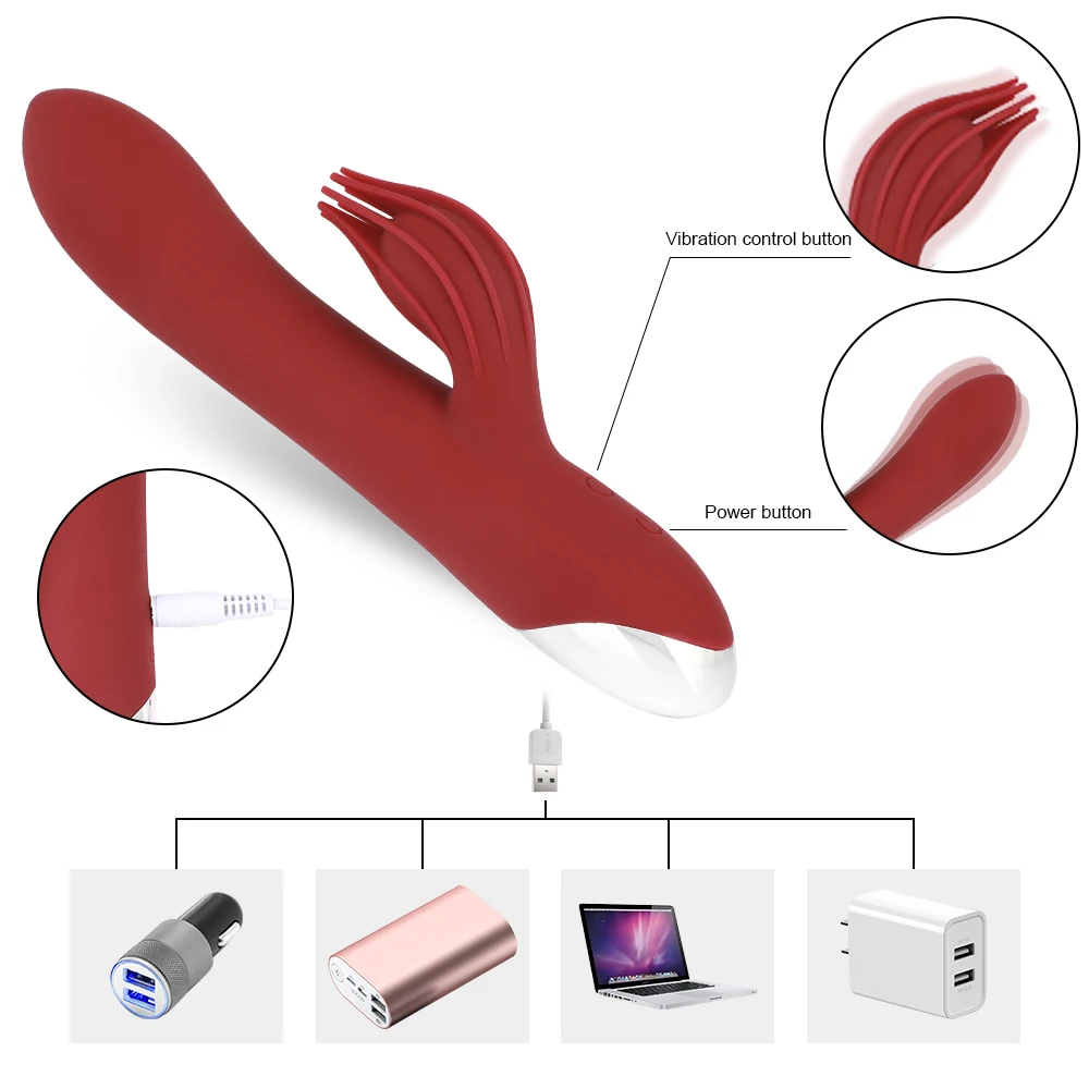 Силиконовый водонепроницаемый кролик вибратор 10 скоростей фаллоимитатор GSpot