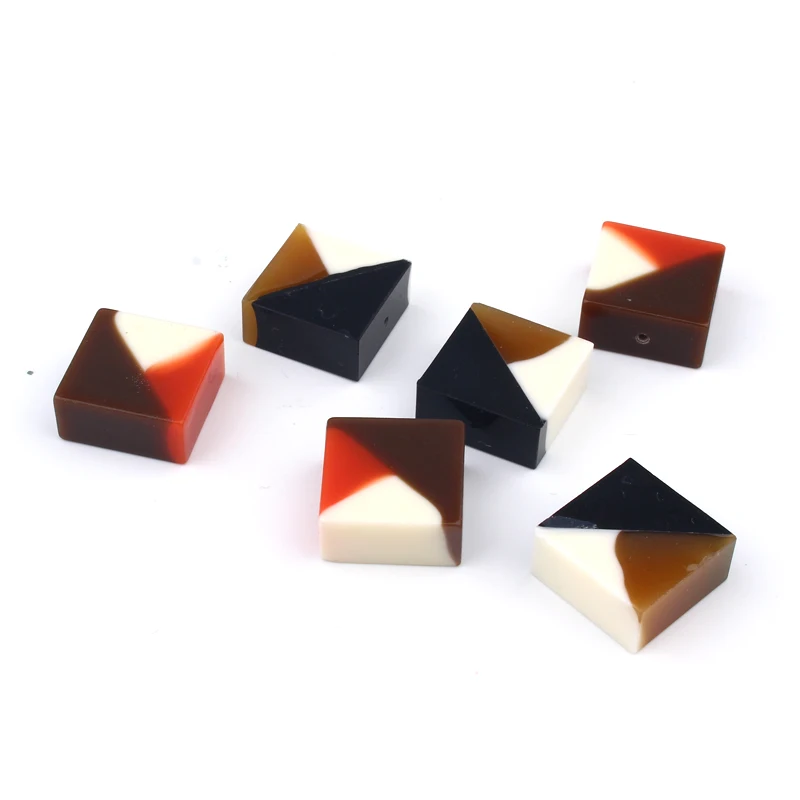 5 шт. милые Квадратные подвески из каучука основа для сережек фурнитура рукоделия