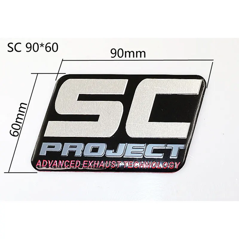 Термостойкая 3D алюминиевая наклейка на выхлопную трубу мотоцикла для Akrapovic MIVV