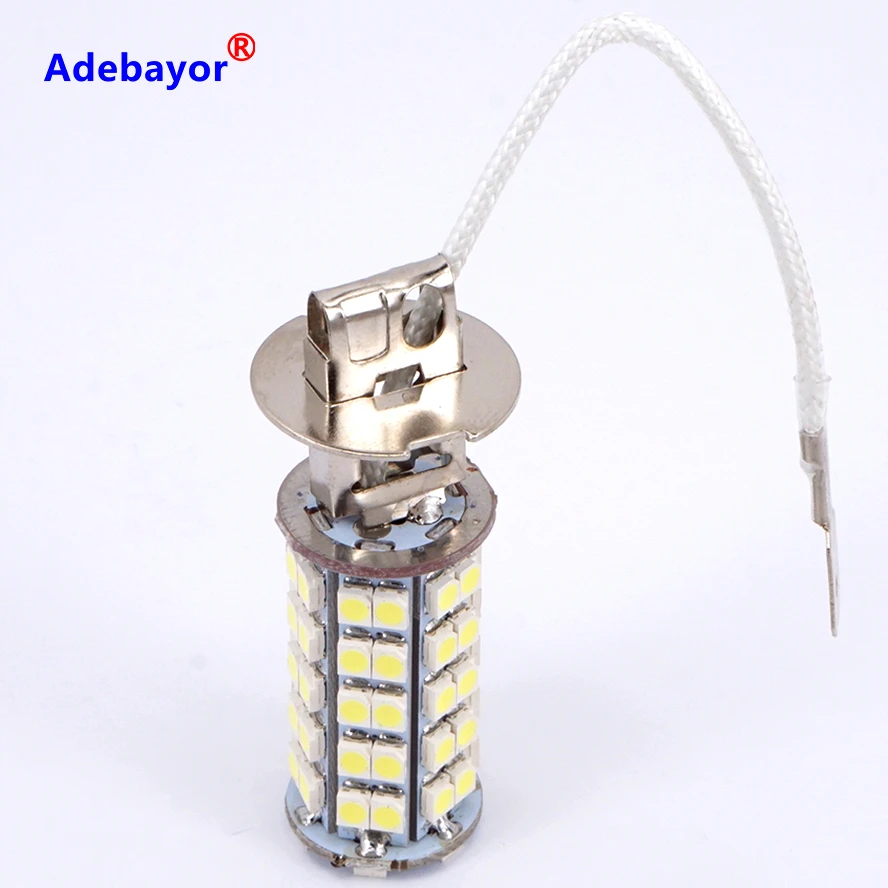 2x H3 68 SMD светодиодный ная автомобильная лампа противотуманная головка
