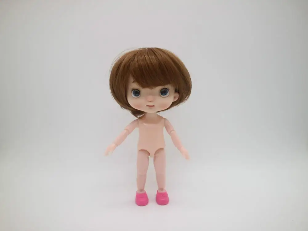 Nude doll make up 9 Индивидуальные лица для кукол holal, 16 см куклы как holal куклы, волосы можно выбрать - Цвет: Nude doll make up 9