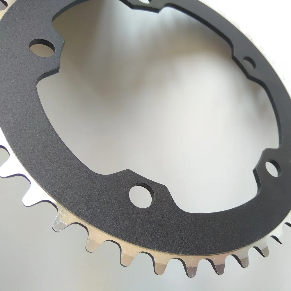 TRUYOU 130 BCD 44T 46T 48T Фиксированный зубчатый велосипедный круг для одной скорости с пластиной, цепью и зубчатым колесом, полостью восстановления для трекового кареточного комплекта.