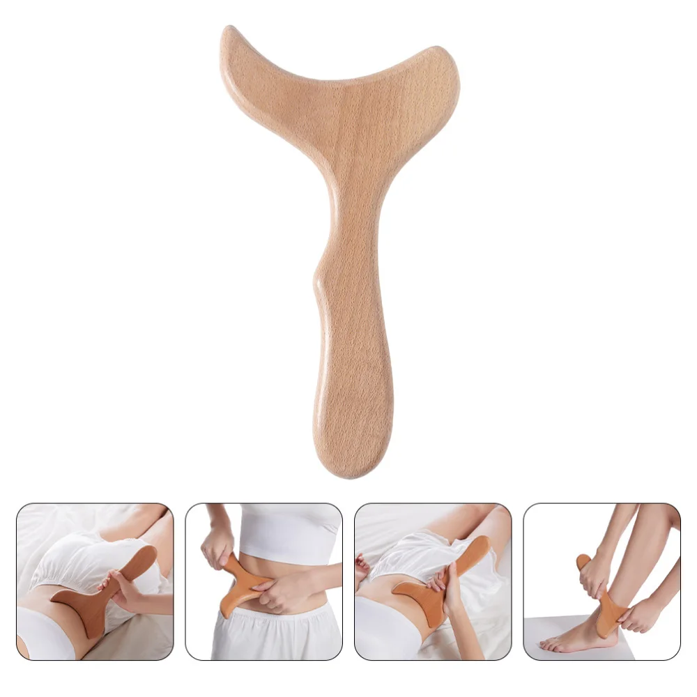 

1pc Beech Whole Body Shoulder Back Neck Arm Scraping Plate (Wood)