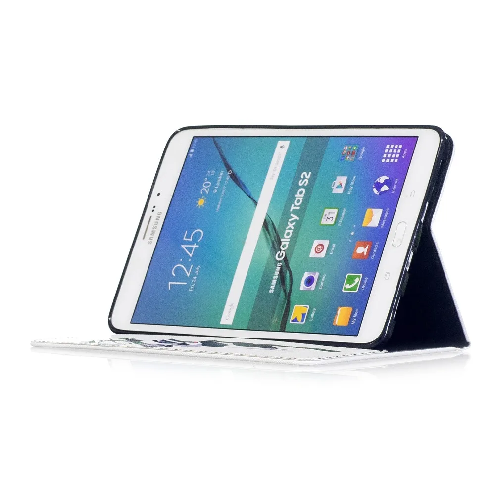 Кожаный чехол с рисунком панды и совы для Samsung Galaxy Tab S2 8 0 T710 T713 T715 T719|Чехлы