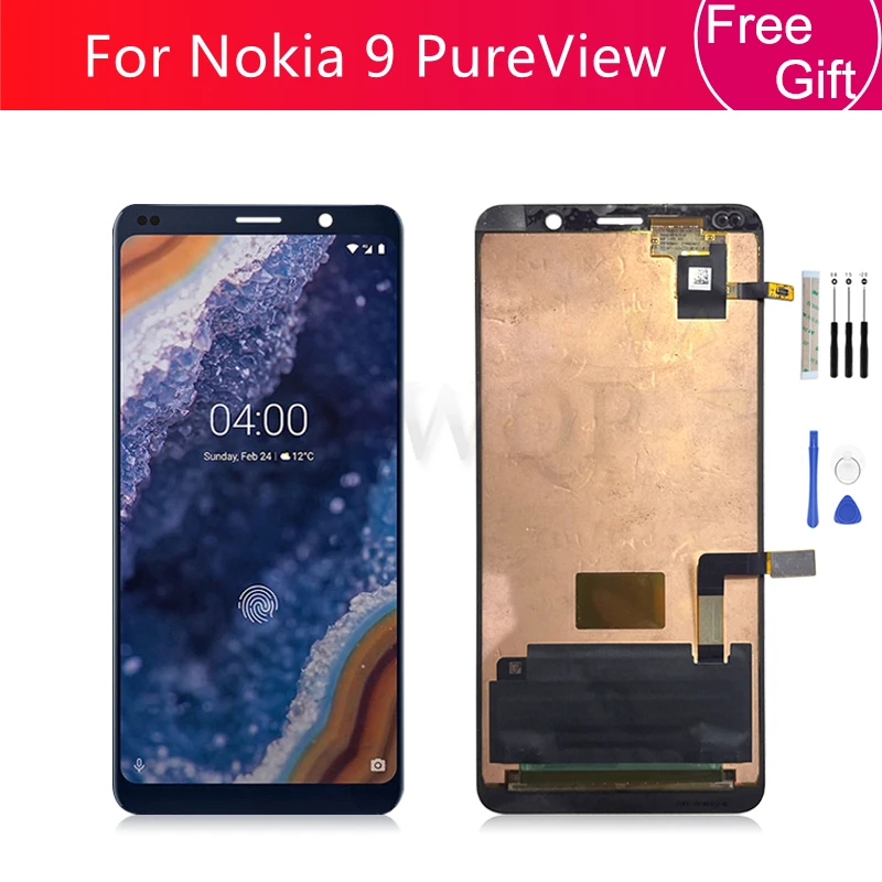 

For Nokia 9 PureView LCD Display Touch Screen Digitizer Assembly TA-1094 A-1087 TA-1082 Screen Replacement Repair Parts 5.99"