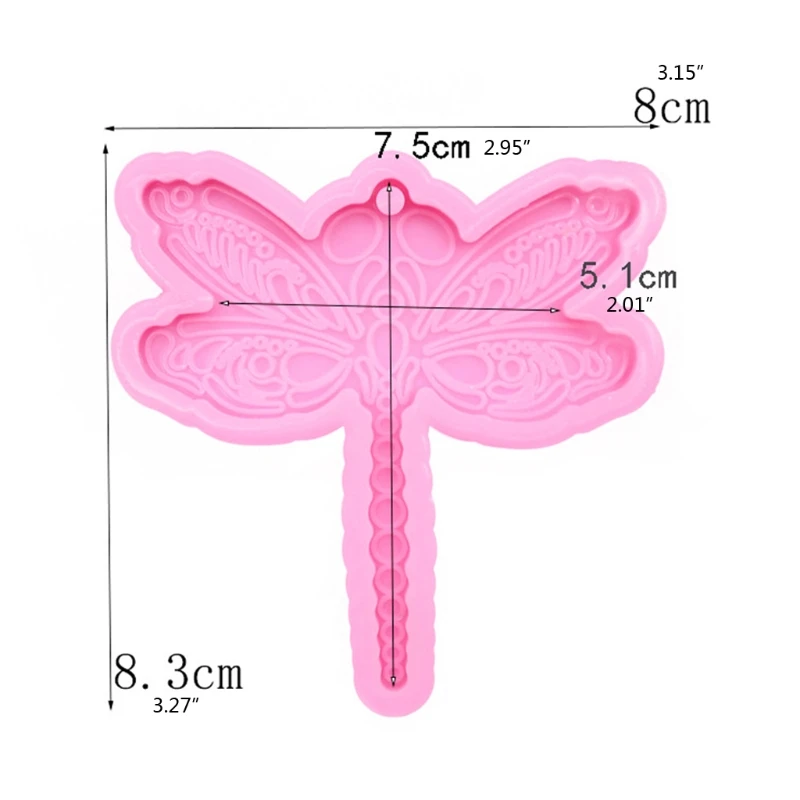 

DIY Dragonfly Silicone Mold Keychain Resin Mold Dragonfly Key Chain Pendant Mold Epoxy Resin Casting Mold Jewelry Making