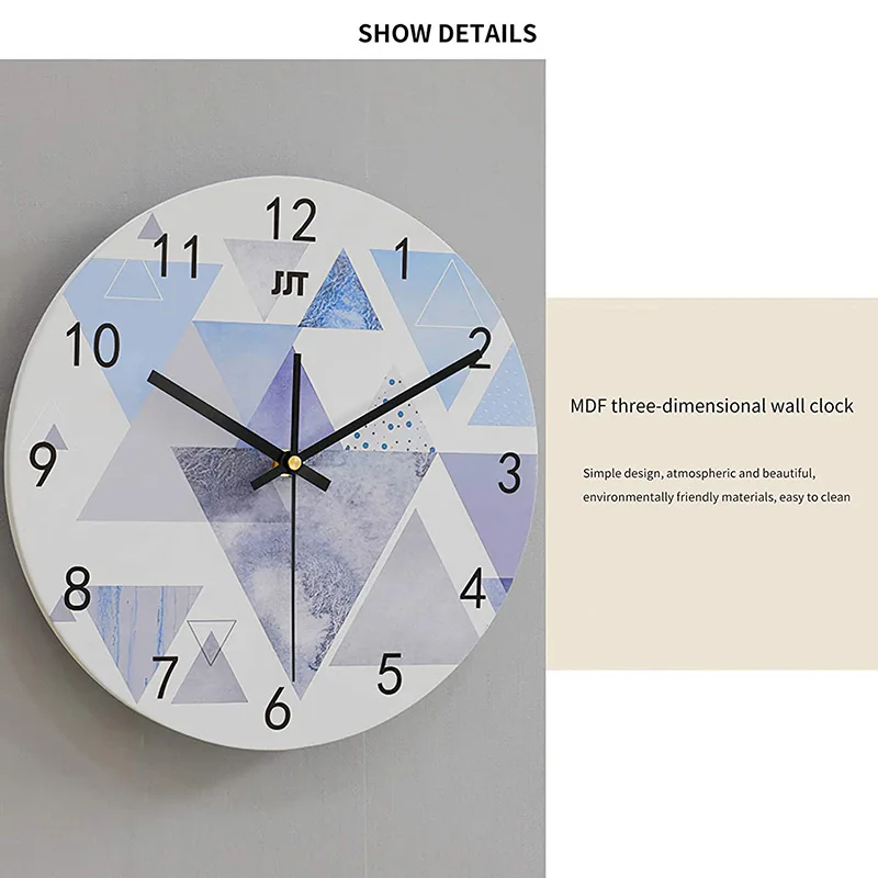 Настенные часы в китайском стиле деревянные креативные водонепроницаемые