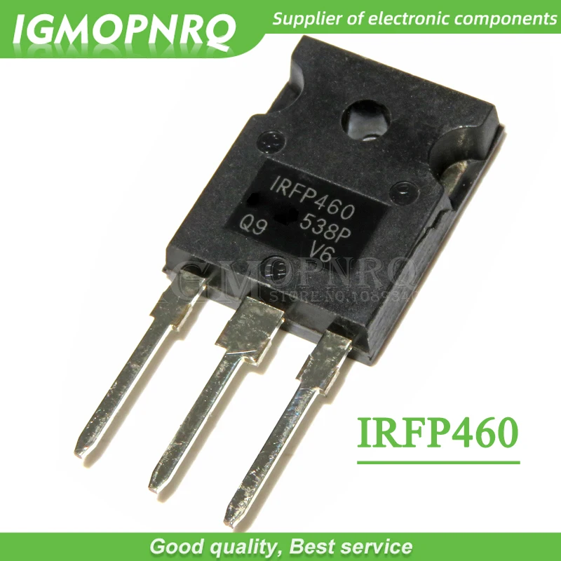 5 шт. IRFP460PBF IRFP460, 500 в, N-канальный MOSFET TO-247, новинка, оригинал, бесплатная доставка