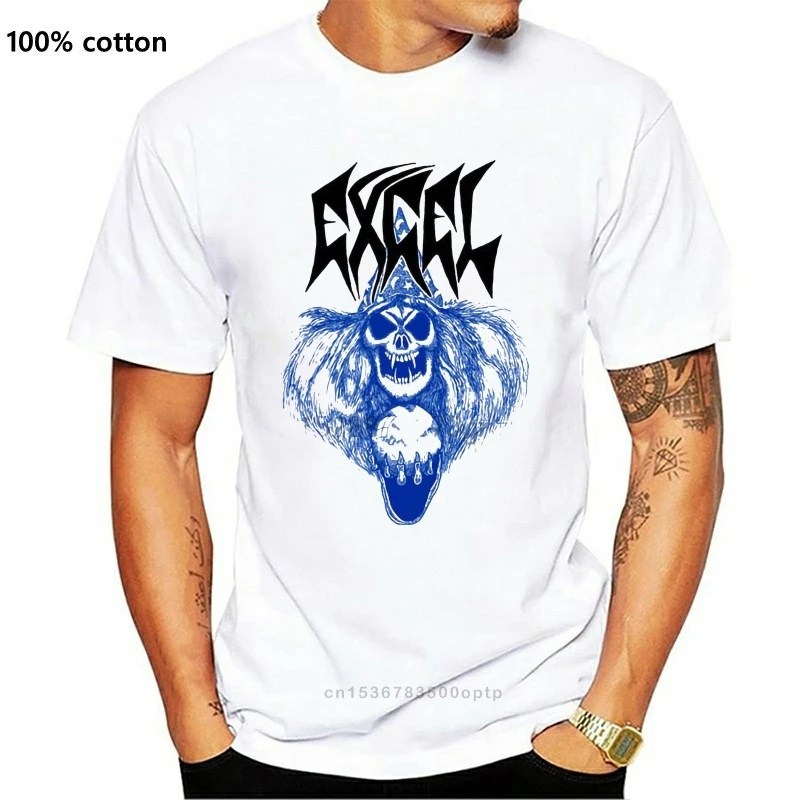 Excel v7 T-shirt white trash heavy metal all sizes S-3xl | Мужская одежда