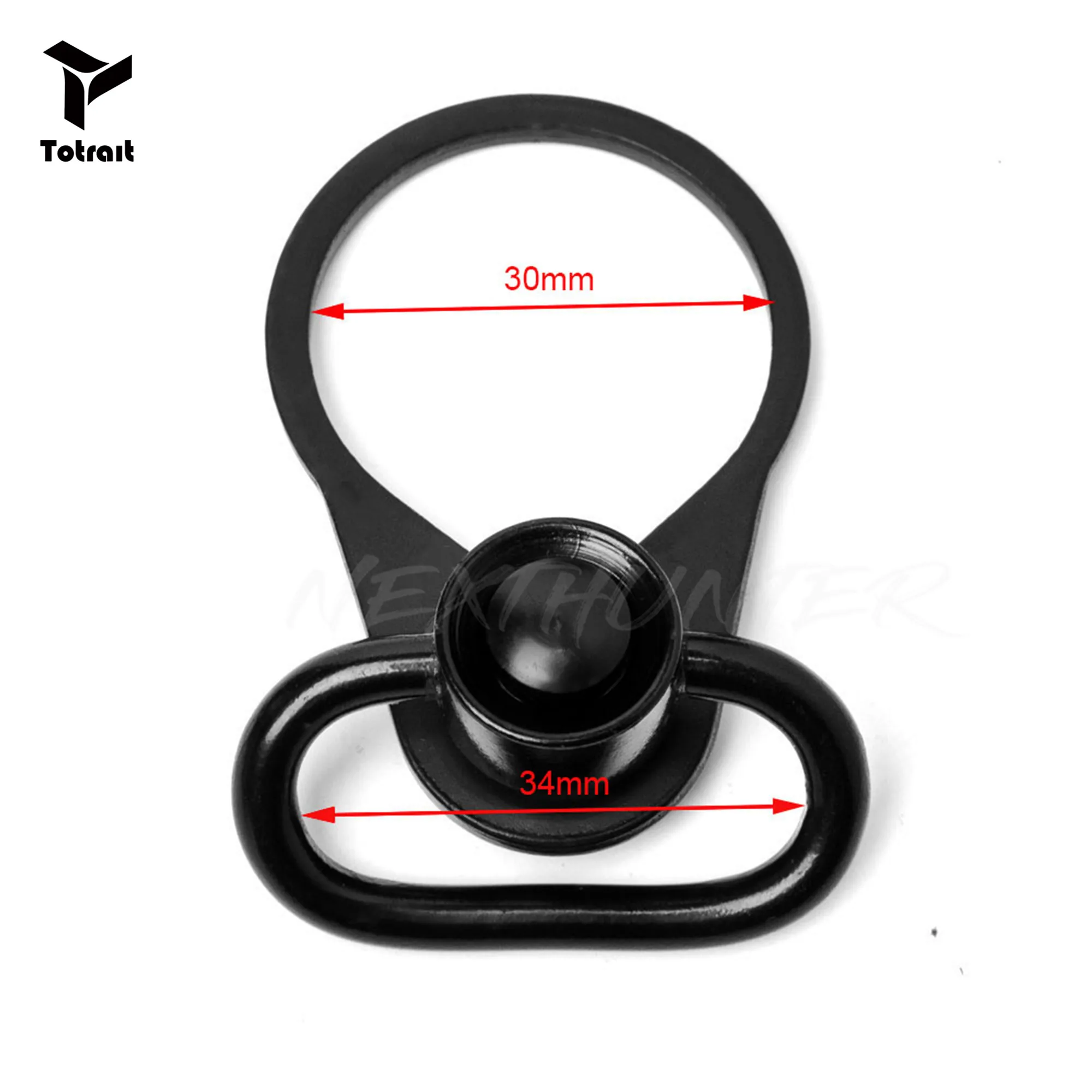

Ambidextrous Dual Loop Single Point Gun Accessories End Plate Sling Adapter Mount for AR-15 M-4 M4 Steel 223 Receiver Hunting