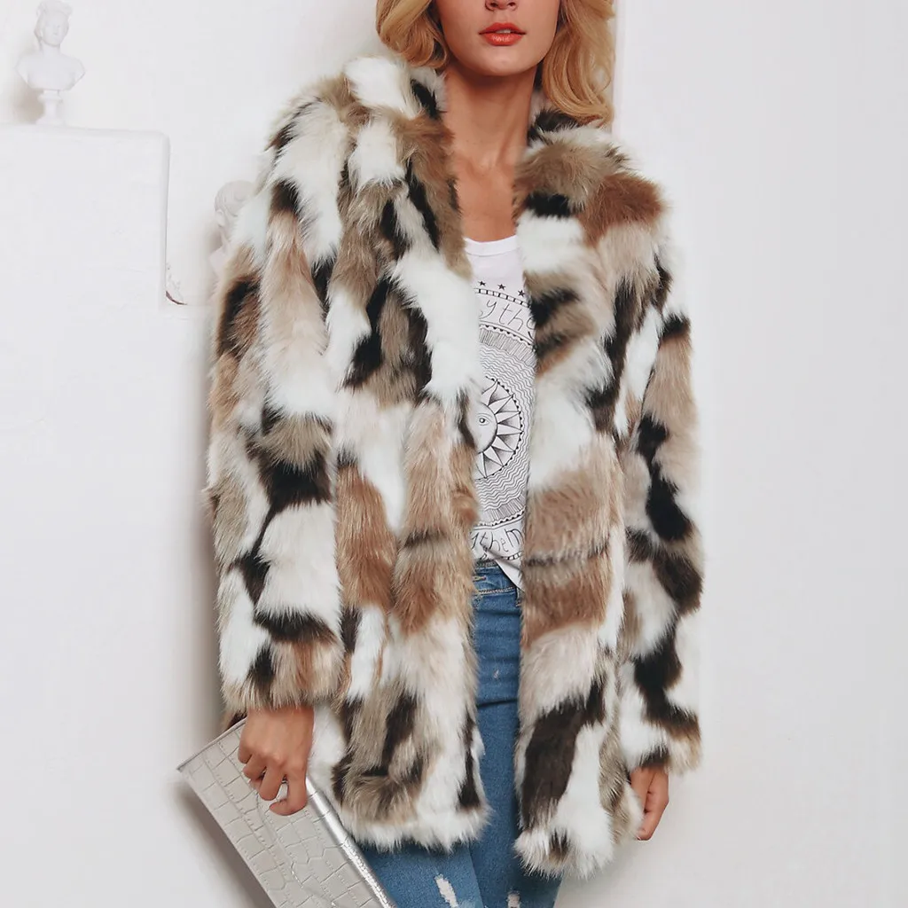 Новое поступление Женское зимнее короткое пальто KANCOOLD из искусственного меха