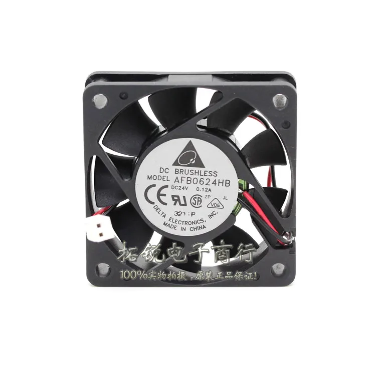 

Delta Delta AFB0624HB 6015 24V 0.12A 6CM Industrial Inverter Mute Cooling Fan