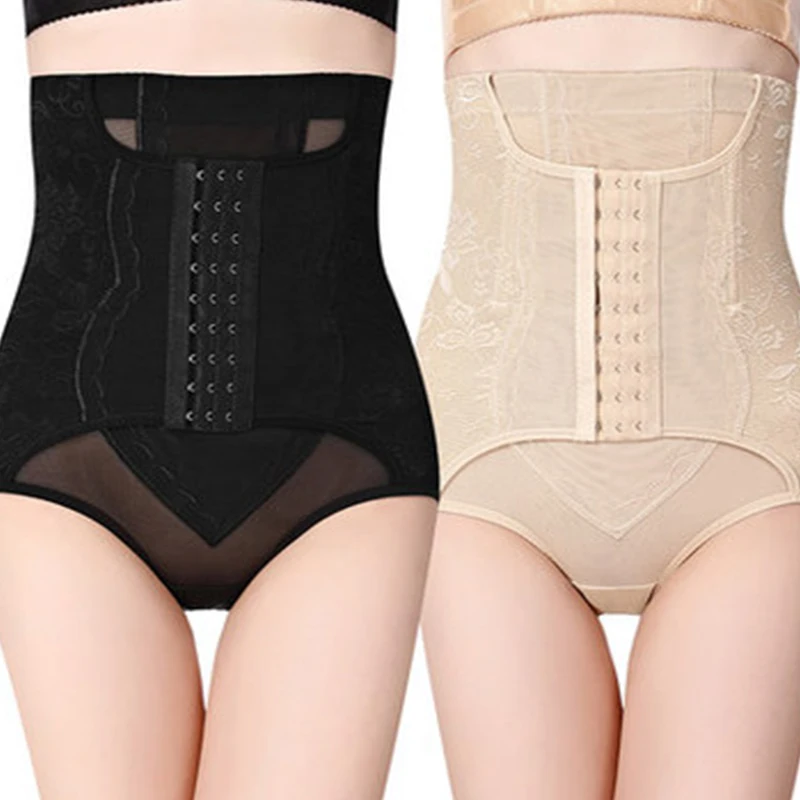 

FINETOO High Waist Women Corset Panties Bodyshaper Slimming Women's Underwear Sheath Woman's Binders Hip Lift Modeling Corsets