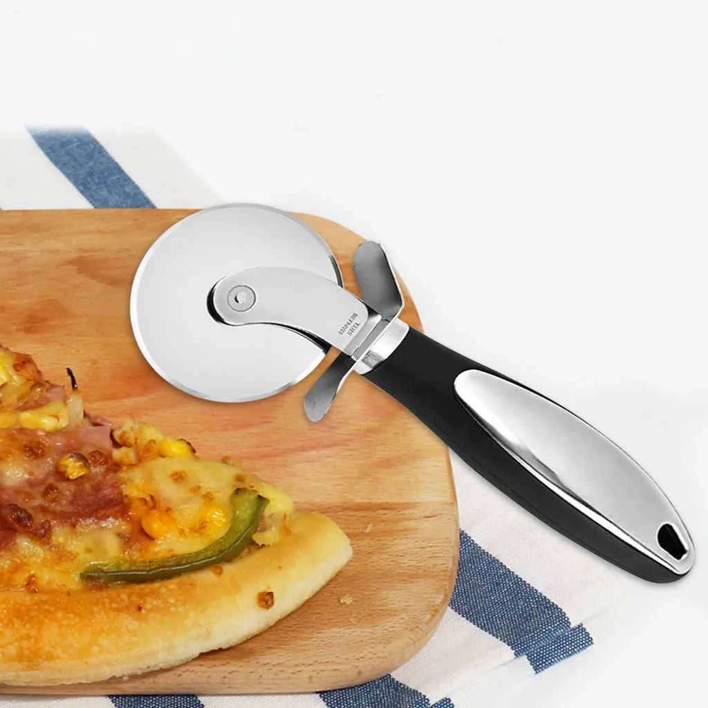 Нержавеющая сталь круглый нож для пиццы торт Ножи Кухня из нержавеющей стали