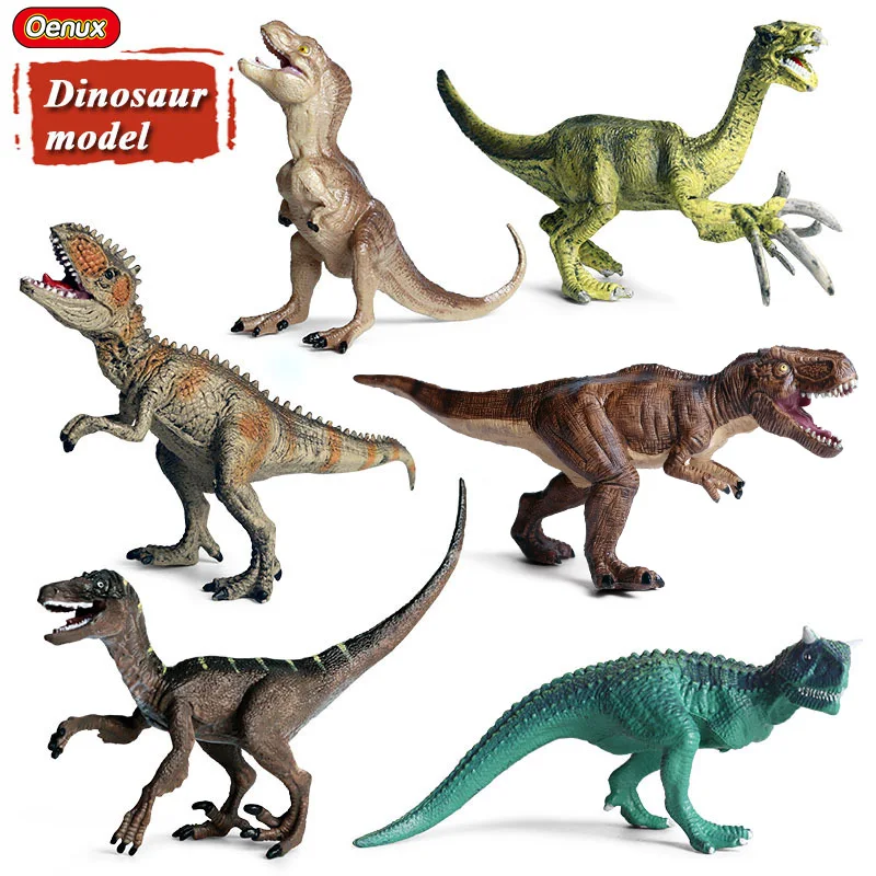 

Oenux Simulation PVC Jurassic Dinosaur Model Toy Prehistoric Dinosaurs World Park Carnotaurus Pterosaur Animal Figure Kids Gift