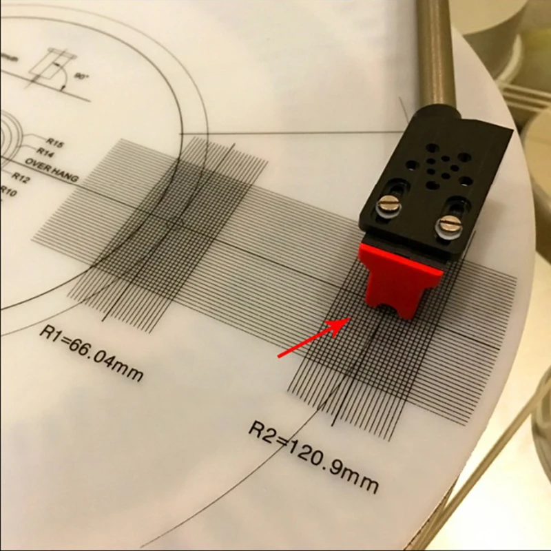 Professional LP Vinyl Pickup Calibration / Distance Gauge Protractor Adjustment Tool Ruler Turntable Accessories | Электроника
