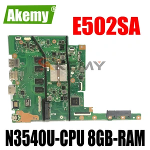 akemy e502sa motherboard for asus e402s e502s e402sa e502sa r417s laotop mainboard with n3540u cpu 8gb ram free global shipping