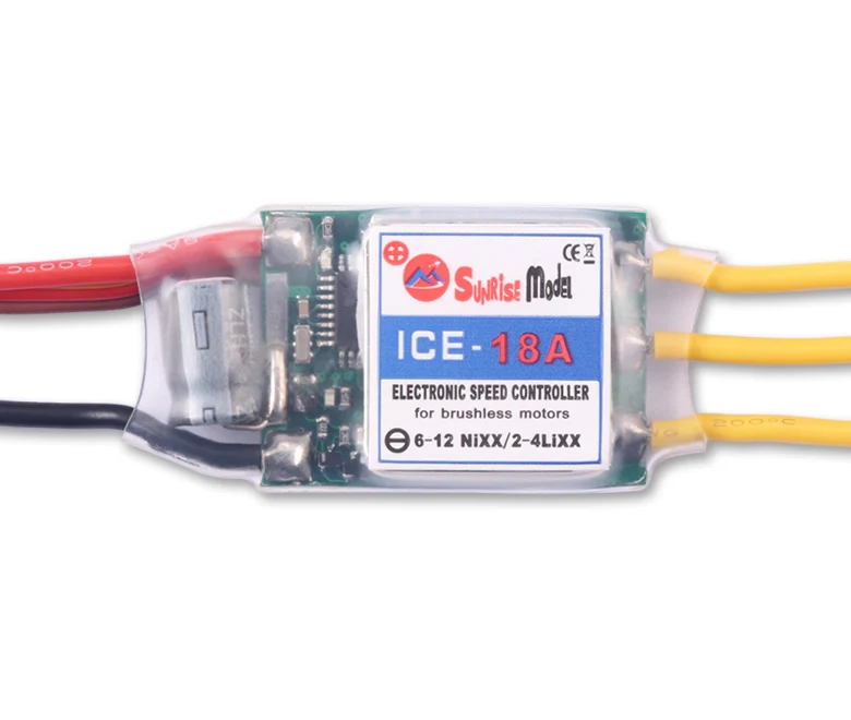 

SunriseModel ICE 7A 18A 30A 40A 60A 80A 100A 120A 150A 2-6S Вертолет самолёт бесщеточный ESC с выходом BEC для радиоуправляемых моделей DIY