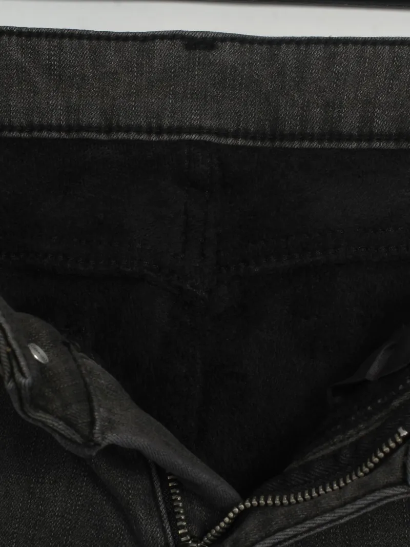 Женские брюки-карандаш Wixra Повседневные базовые обтягивающие джинсы с мехом