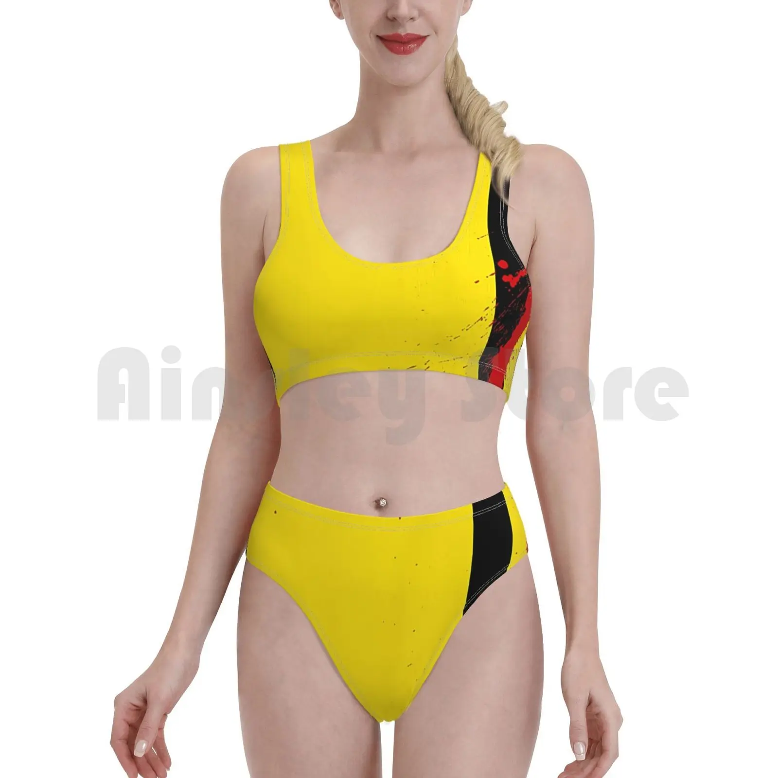 Убить Билла Vol 1 культ кино купальник бикини Мягкий Высокая Талия фильм 80s 90 лучший