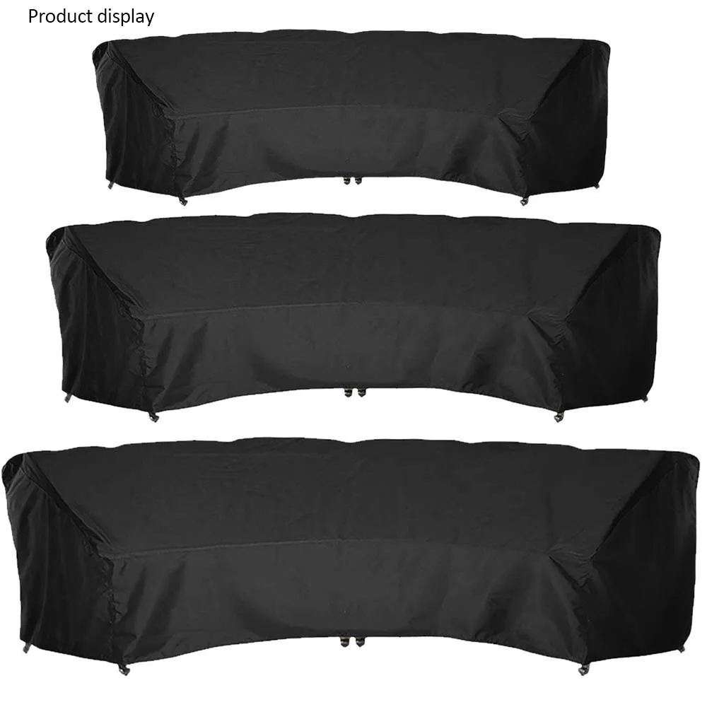 210D изогнутая уличная мебель для дивана Пылезащитная крышка водонепроницаемый