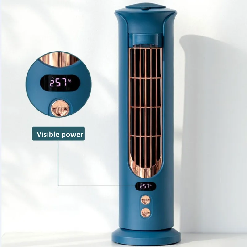 저렴한 HOMDD 새로운 전기 팬 냉각 스프레이 가습 타워 레트로 수직 데스크탑 휴대용 에어 컨디셔닝 사무실 홈 여름
