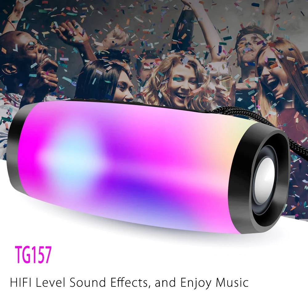 

Bluetooth-Колонка TG157 портативная, водонепроницаемая, с сабвуфером