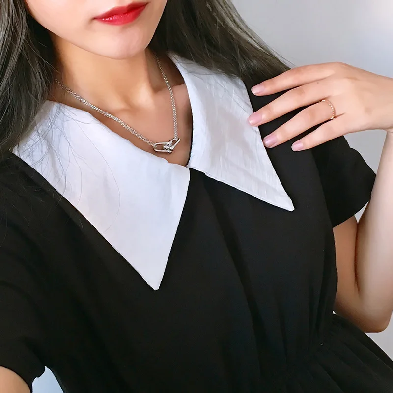 

Wholesale luxury brand fine jewelry bamboo high quality necklace pendant titanium neck chain exquisite fashion accessories