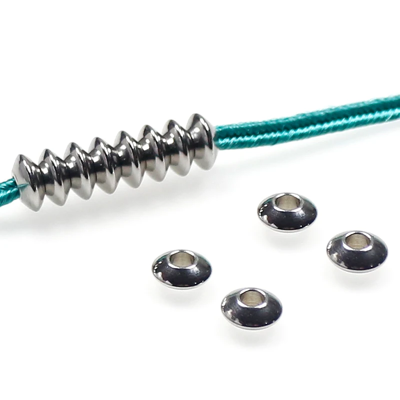 

50pcs/lot 304 Stainless Steel Oval Loose Beads 5mm 6mm 7mm 8mm Handmade Steel Spacer Beads DIY Jewelry Making Bracelets Necklace