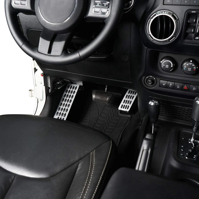 1 пара ножной упор Dead Pedal Foot Kick Panel и набор для увеличения газа Jeep Wrangler JK &amp Unlimited